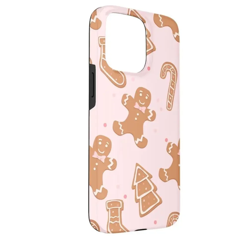Pink Gingerbread Cookie Christmas Case for iPhone 15 Pro Max NWOT
